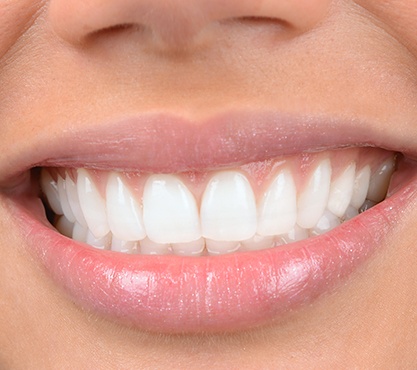 Closeup of healthy smile