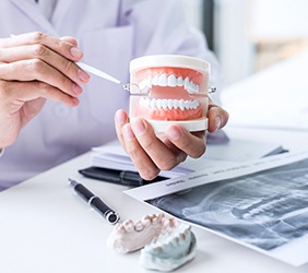 patient at a dental implant consultation