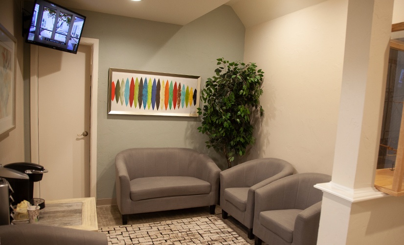 Dental office waiting room