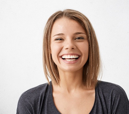 Woman smiling