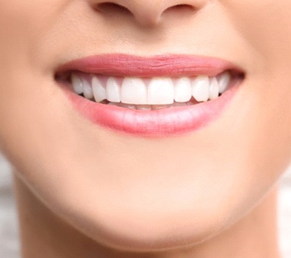 close up white smile